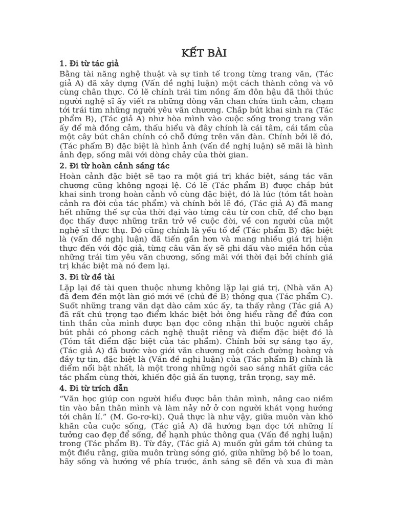Kết bài | PDF