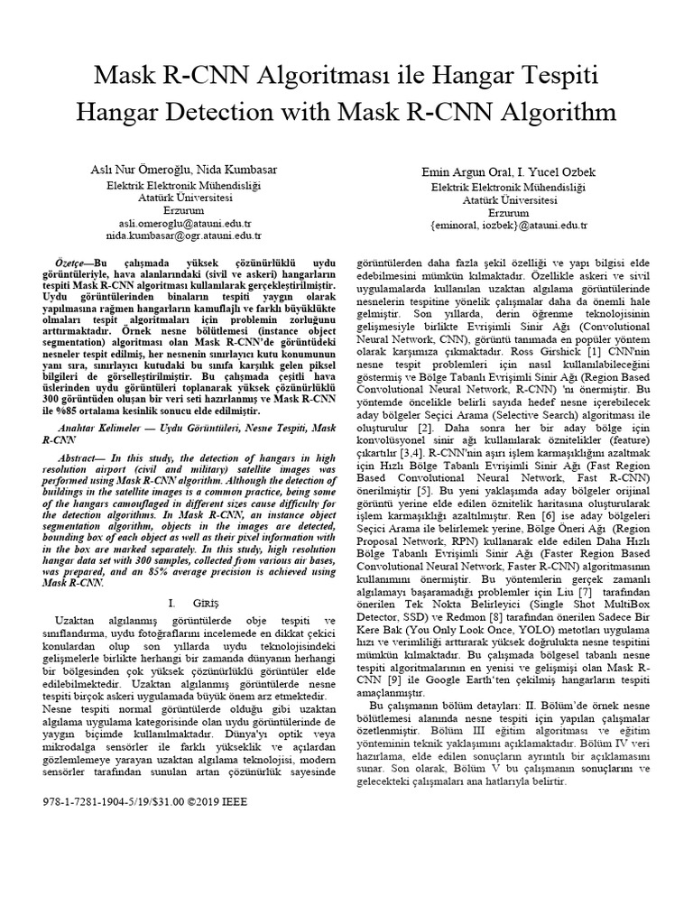 Mask R-CNN Algoritmas Ile Hangar Tespiti Hangar Detection With Mask R ...