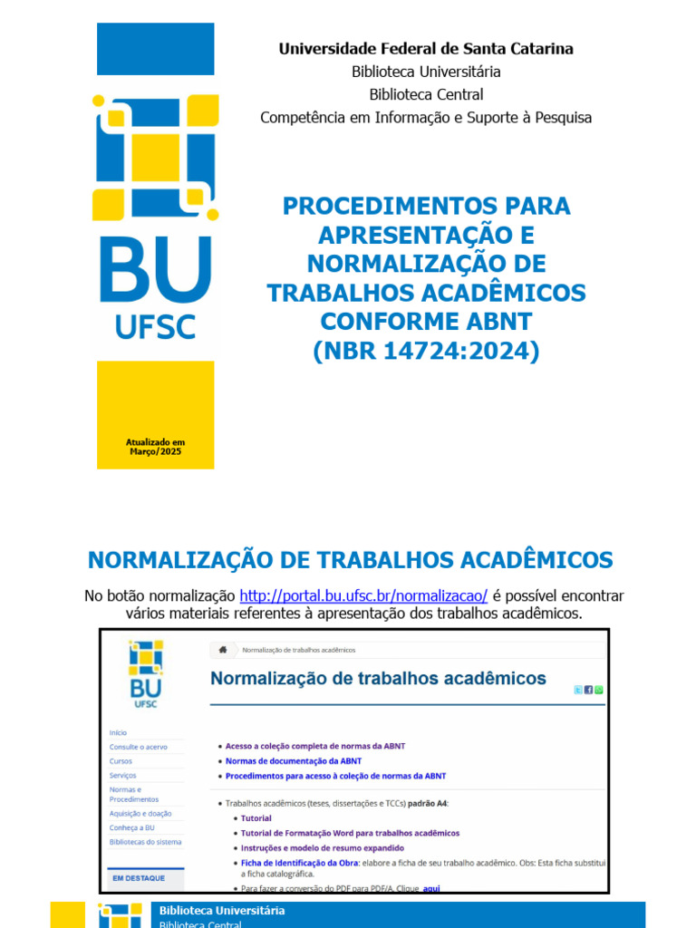 Normas ABNT para Trabalhos Acadêmicos | PDF | Abstract (resumo) | Pós ...