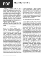 Memory Testing - MBIST, BIRA - BISR - Algorithms, Self Repair Mechanism ...