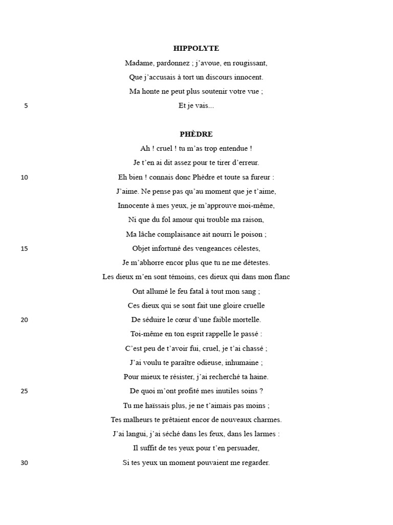 phèdre | PDF