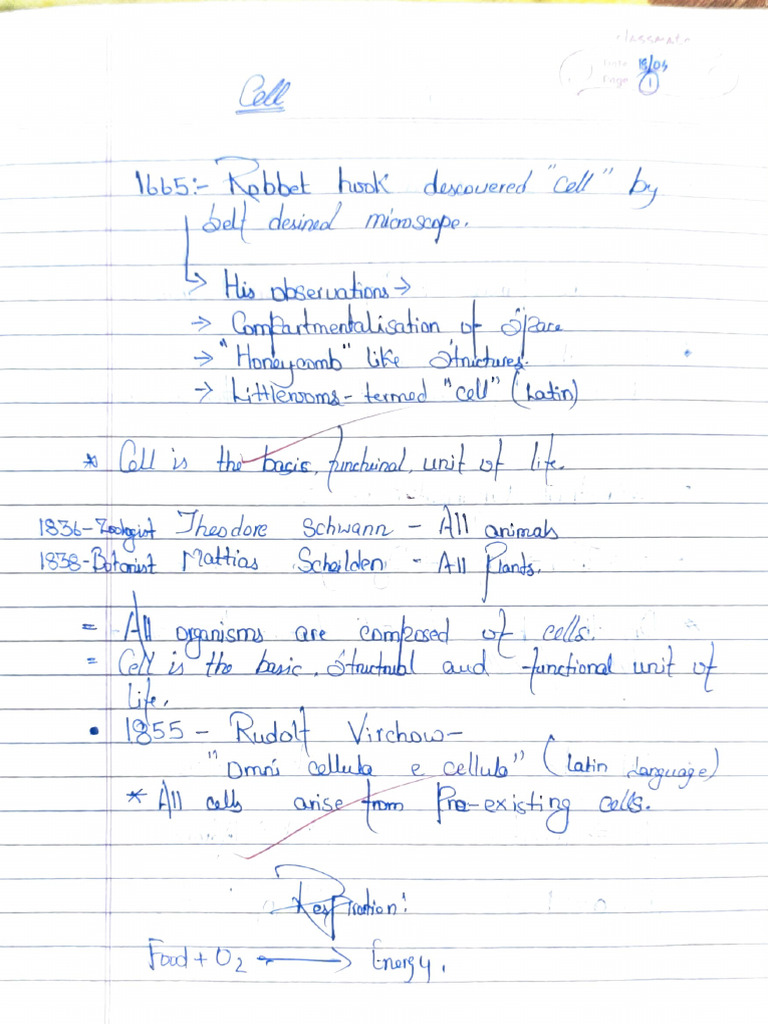 Class 9th Bio Full Notes | PDF