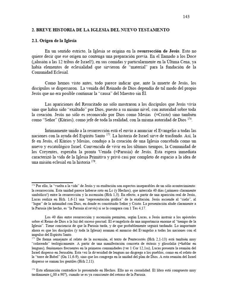 Historia de la Iglesia del Nuevo Testamento | PDF | Pablo el apóstol ...
