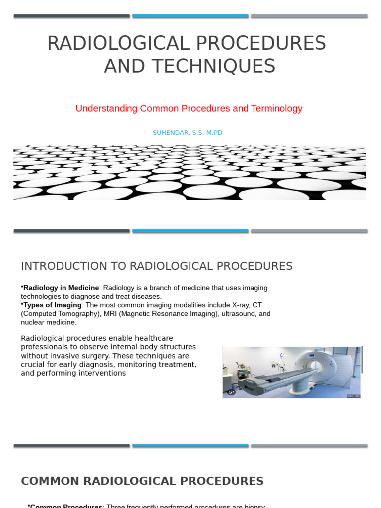 Radiological Procedures and Techniques - Pertemuan Ke-9 | PDF ...
