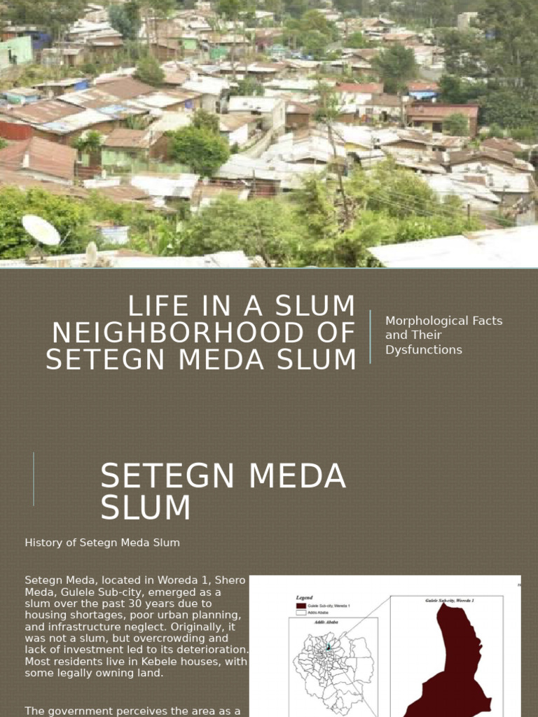 Slum Morphology Presentation | PDF | Slum | Infrastructure