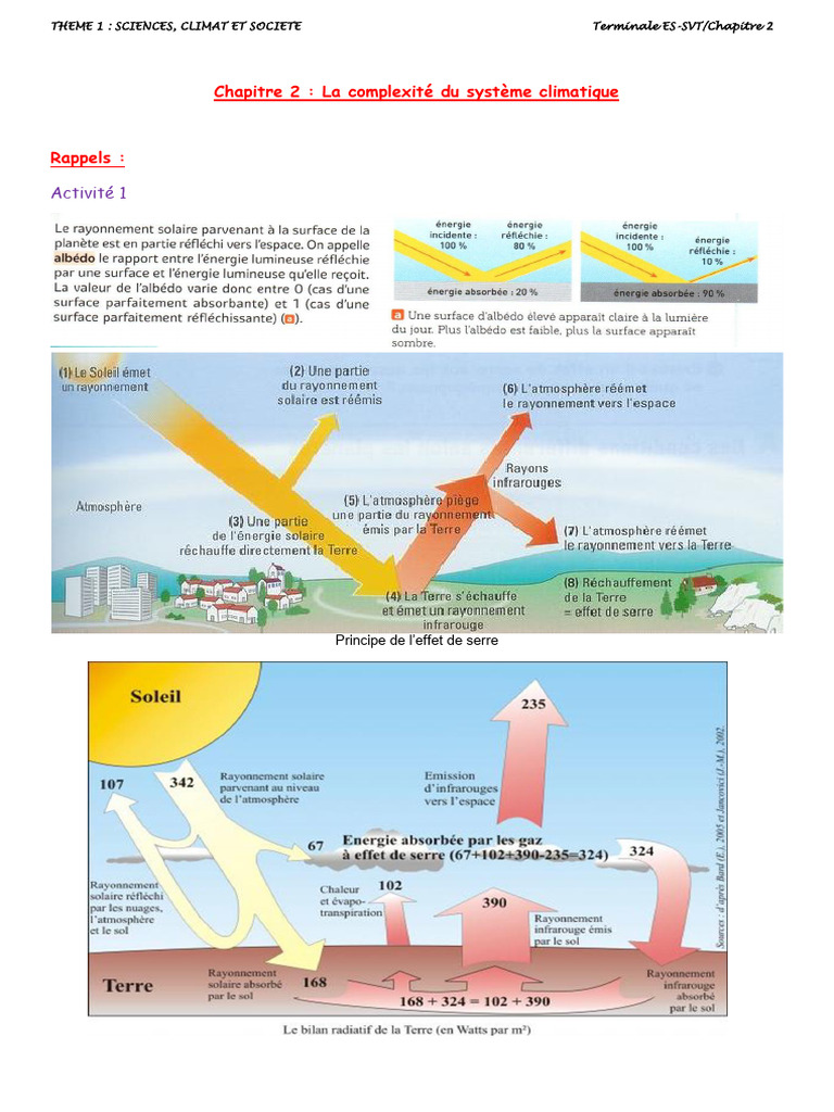 Comprendre le système climatique global | PDF | Gaz à effet de serre ...