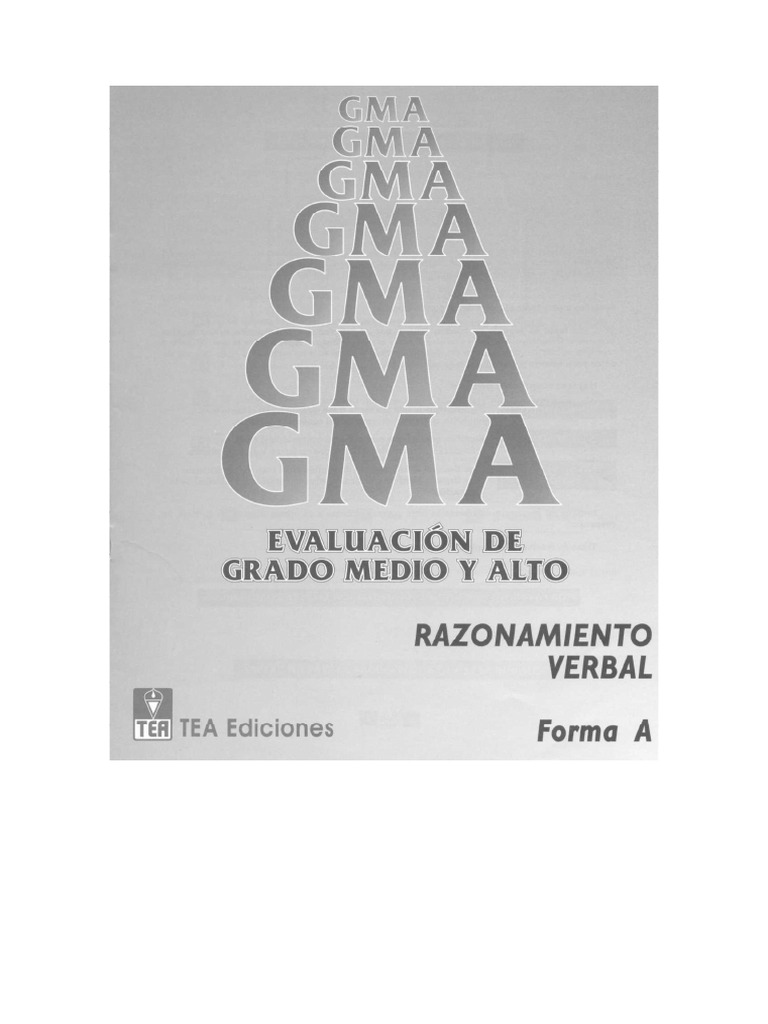 Gma Razonam Verbal Forma A | PDF