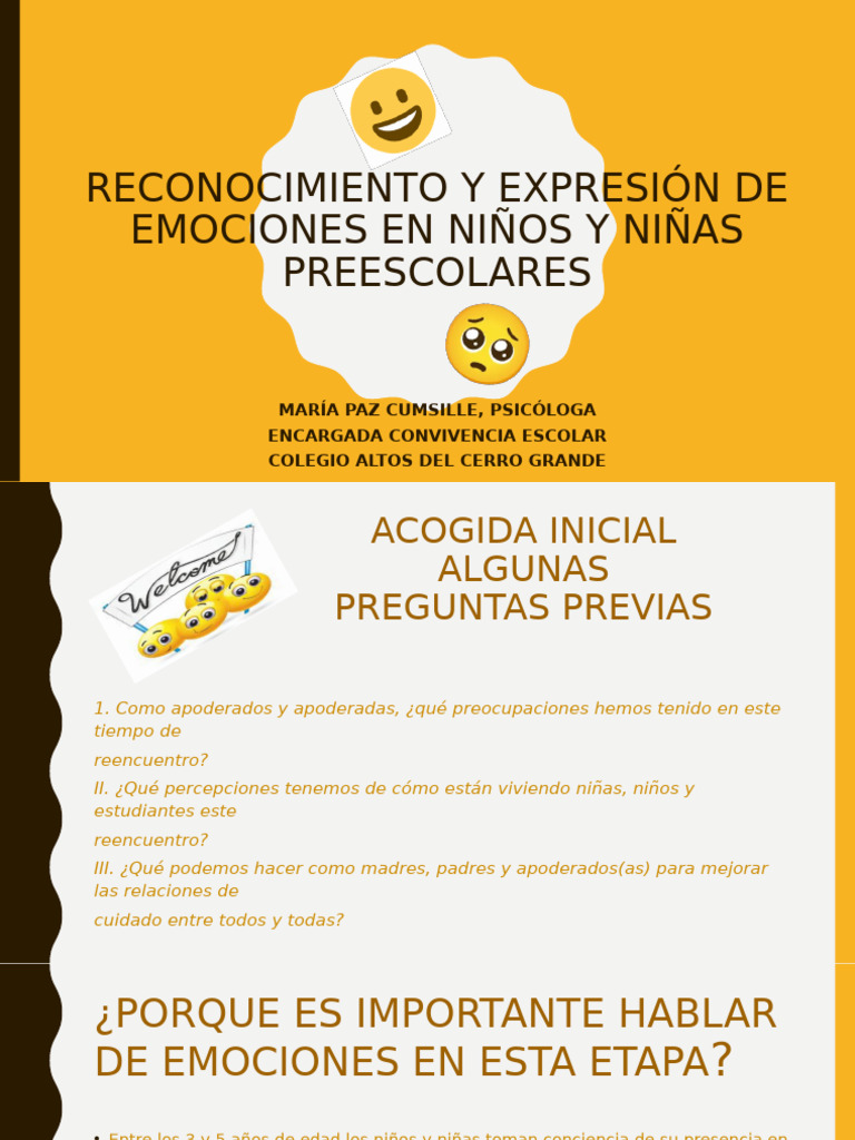 Escuela Padres PK - K | PDF | Las emociones | Educación de la primera ...