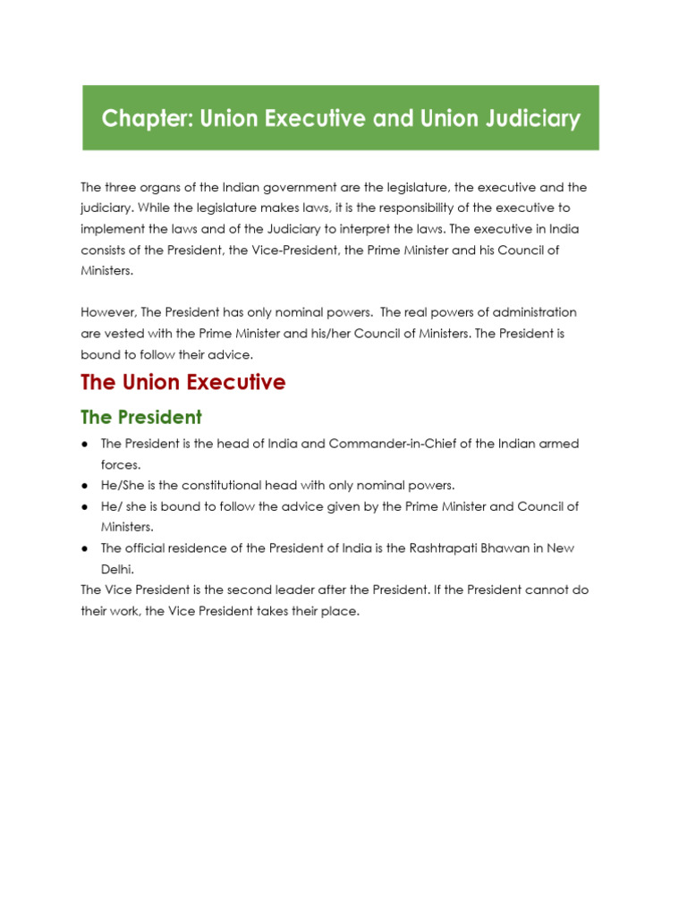 Structure of Indian Government Explained | PDF | Supreme Court Of India ...