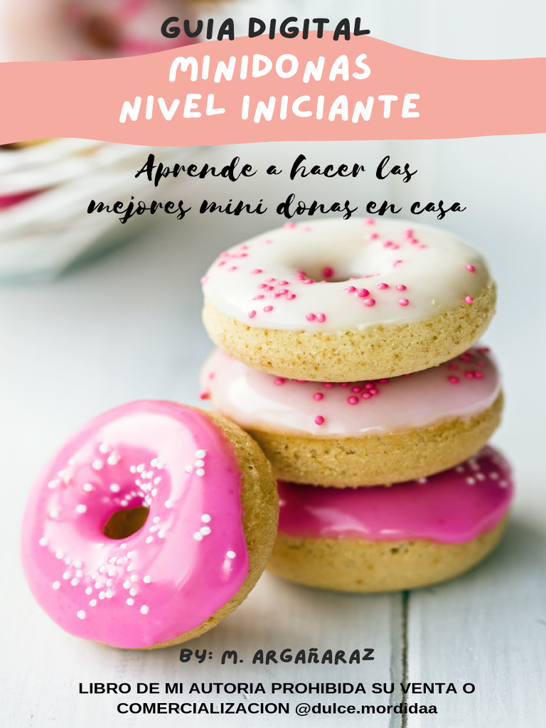 Mini Donas Nivel Iniciante Pdf Chocolate Mantequilla