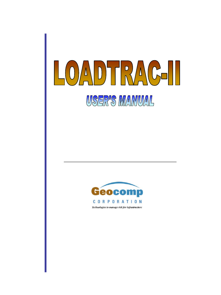 LoadTrac-II Soil Testing System | PDF | Electrical Connector | Mains ...
