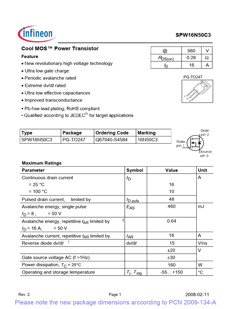 High Voltage Power Transistor Specifications | PDF | Electrical ...
