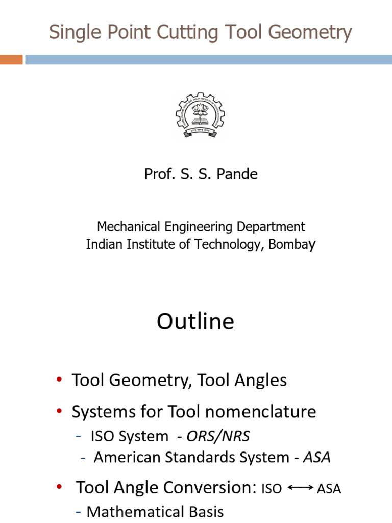 Single Point Cutting Tool Geometry Guide | PDF | Angle | Mechanical ...