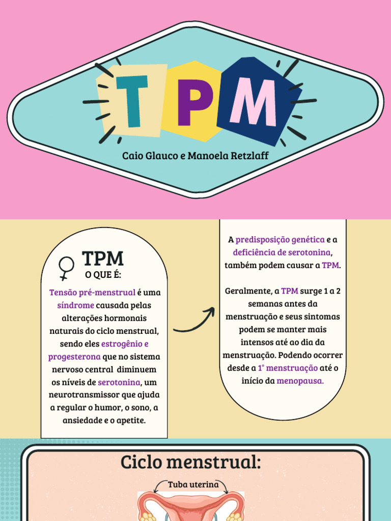 Entenda a Tensão Pré-Menstrual (TPM) | PDF | Menstruação | Tensão pré ...