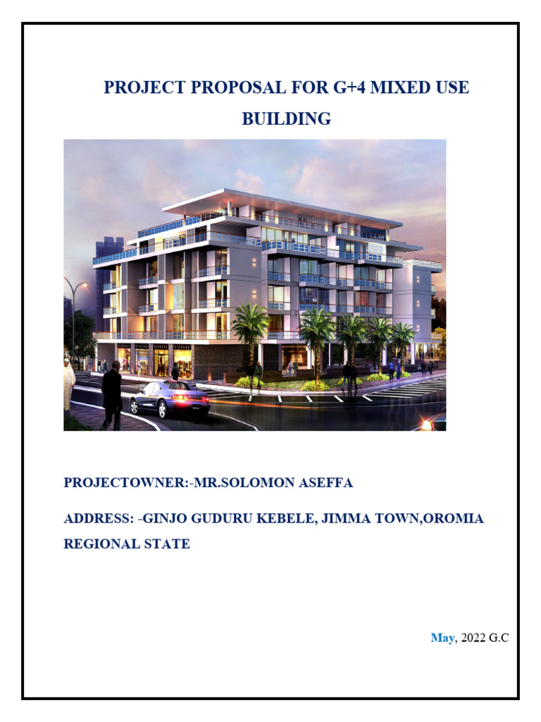G+4 Mixed Use Building Proposal | PDF | Taxes | Employment