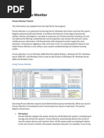 Process Monitor Tutorial Handout