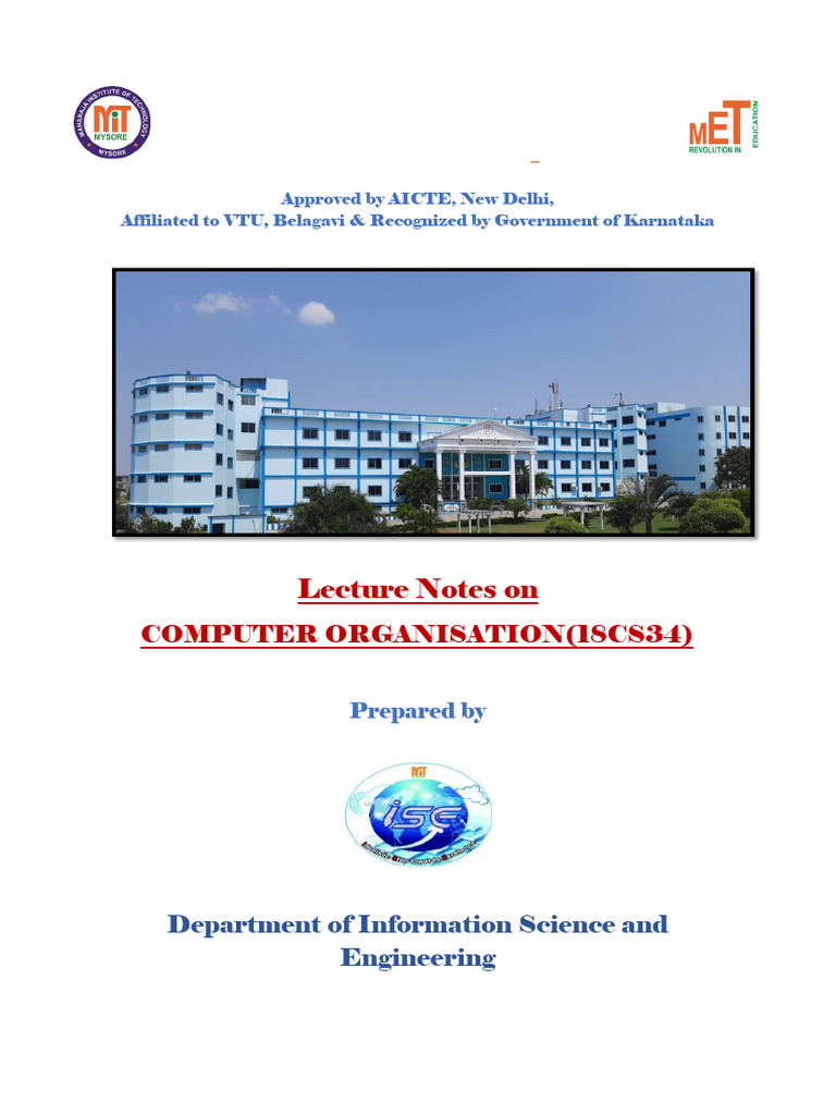 18cs34-Computer Organization PDF | PDF | Computer Data Storage ...