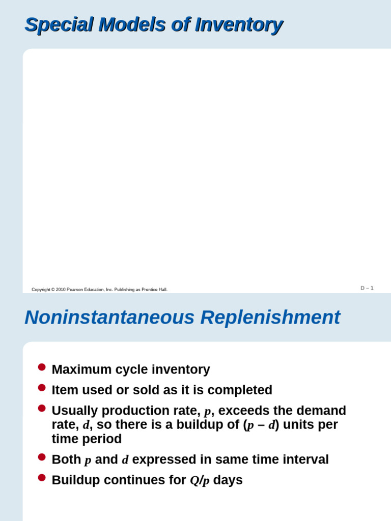 Economic Production Lot Size Models | PDF