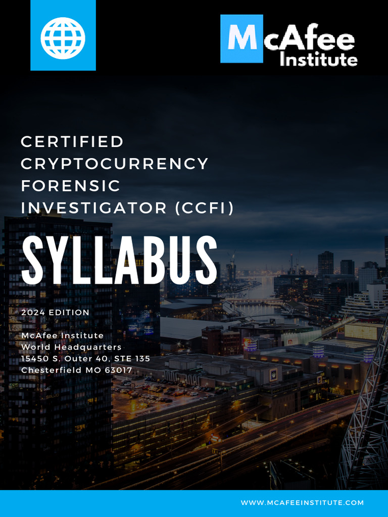 CCFI - Course Brochure | PDF | Cryptocurrency | Crimes