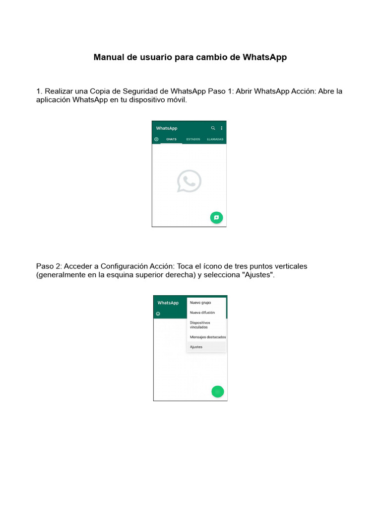 Copia de Seguridad en WhatsApp Business | PDF
