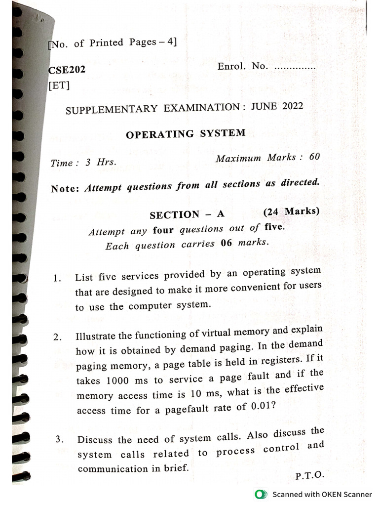 OS Major 2022 Suppl | PDF