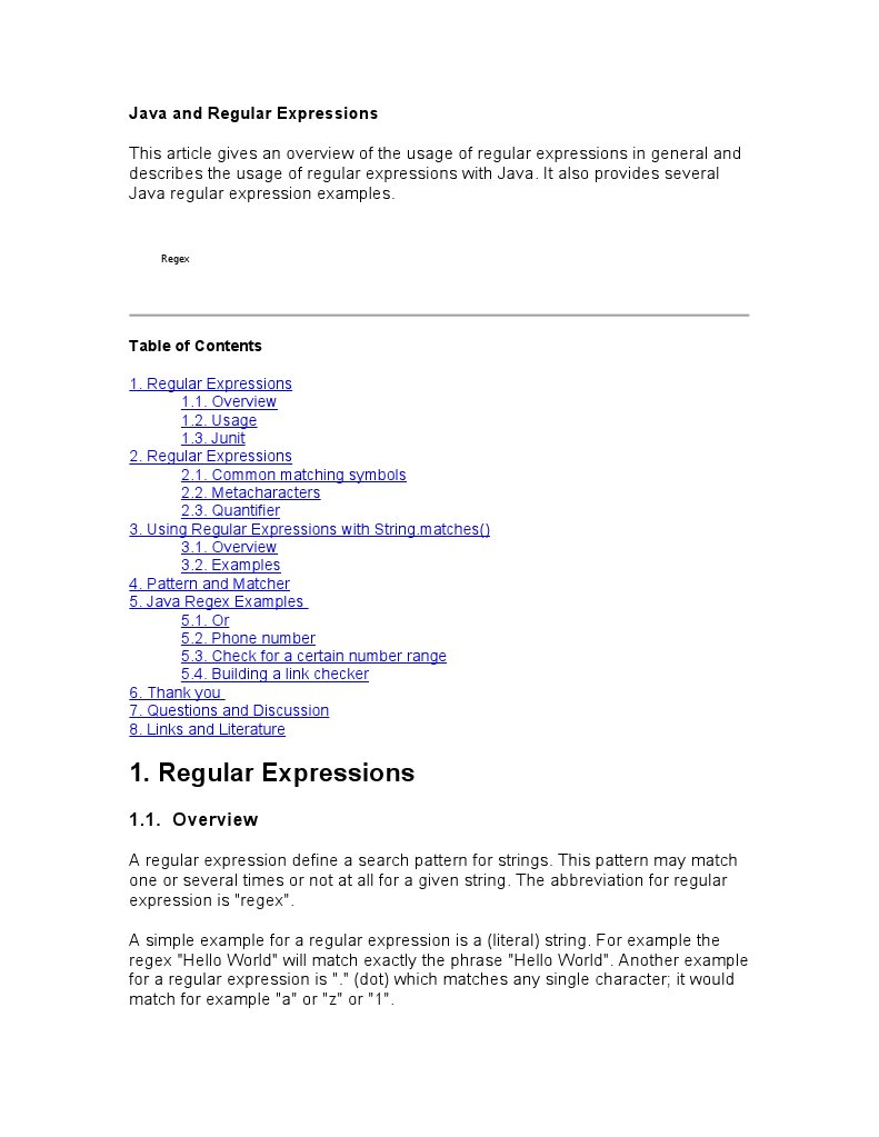 Java and Regular Expressions | PDF | Regular Expression | Theoretical ...