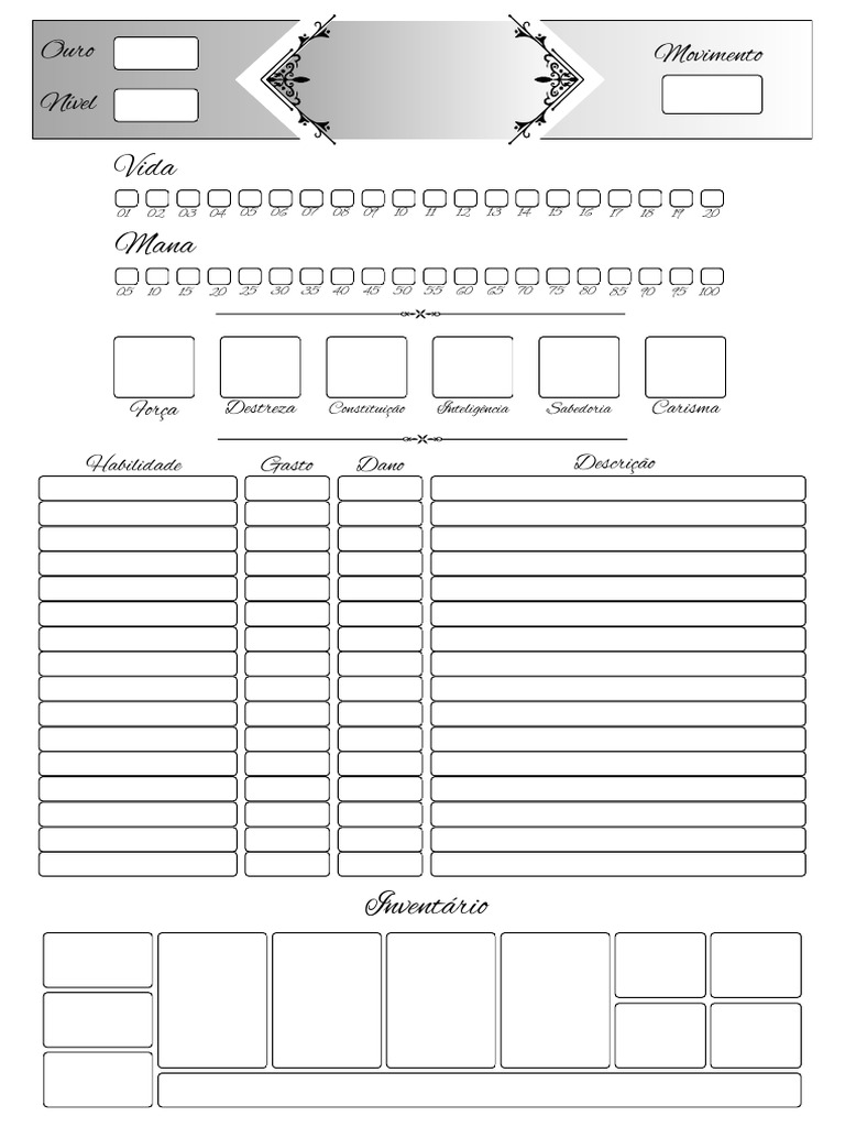 Personagens e Habilidades de RPG | PDF