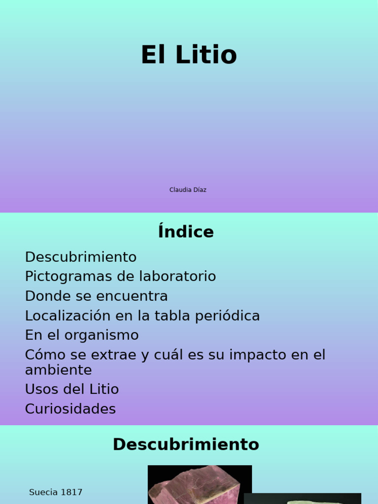 El Litio | PDF
