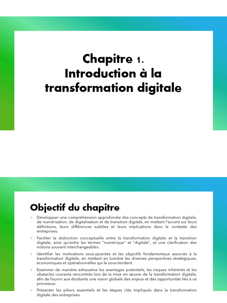 Différences entre digitalisation et transformation | PDF | Cloud ...