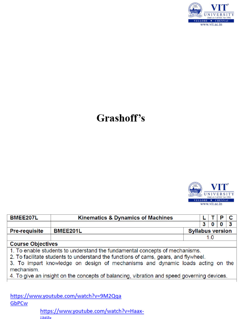 1-Introduction Mechanisms and Machines Terminology Planar Mechanism-13 ...