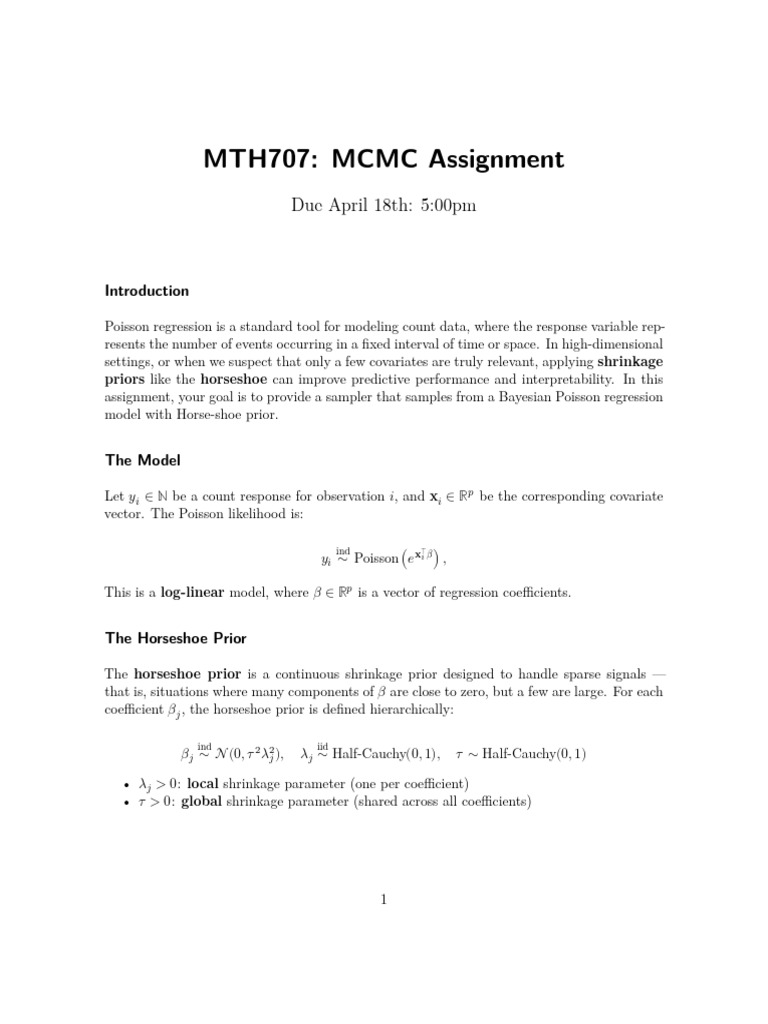Assignment | PDF | Regression Analysis | Poisson Distribution