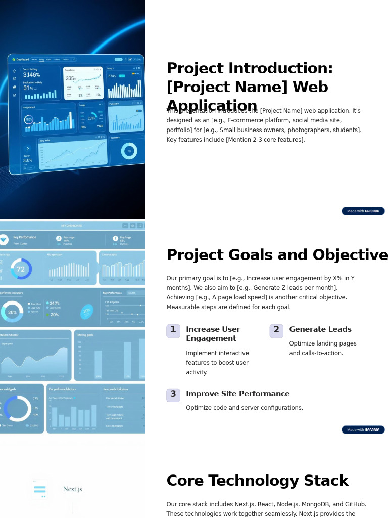 Project Introduction Project Name Web Application | PDF | Software ...