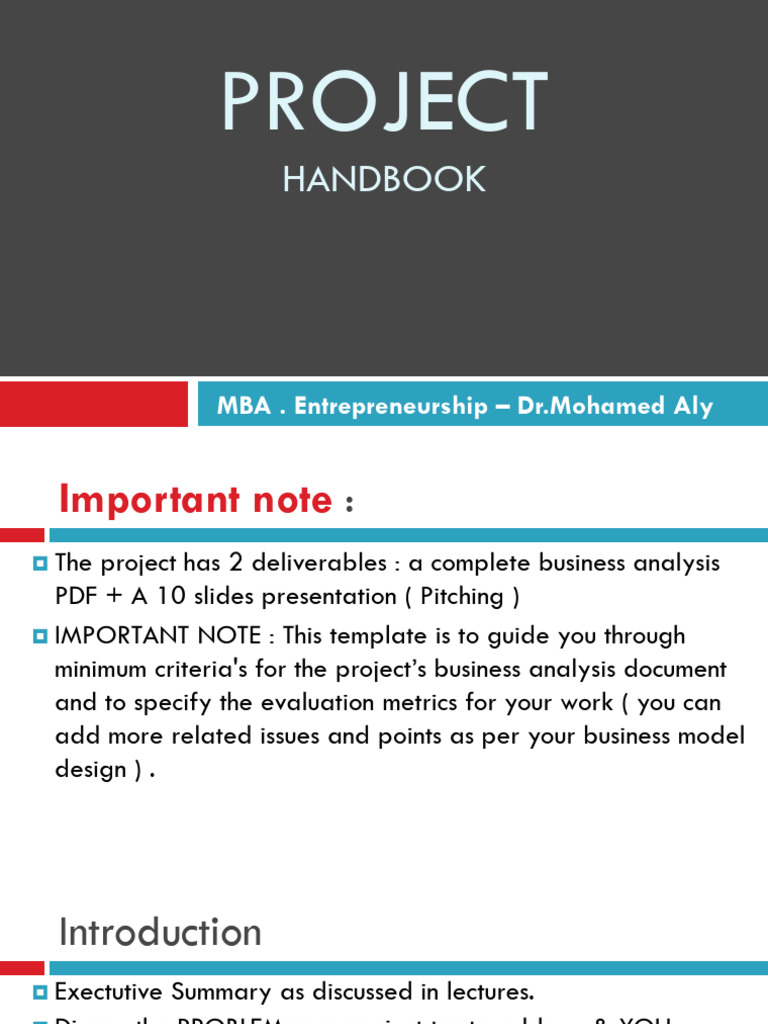 Entrepreneurship Project Outline | PDF | Strategic Management ...