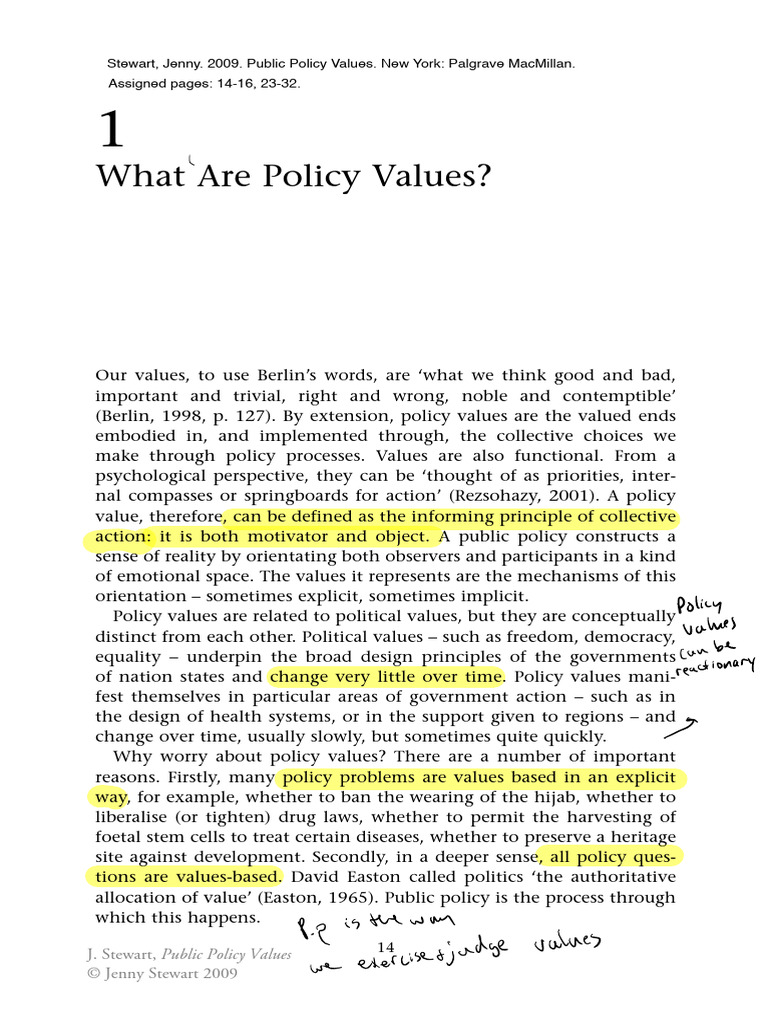 Understanding Policy Values in Governance | PDF | Policy | Incentive