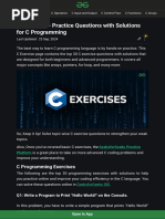 C Programming Basic - Exercises, Practice, Solution - W3resource | PDF ...
