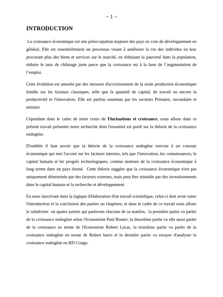 Croissance endogène selon Robert Lucas | PDF | Croissance économique ...