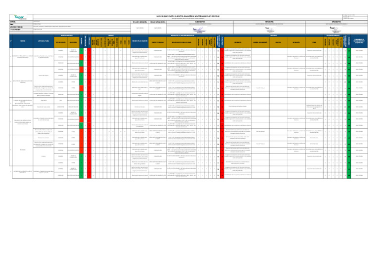 03.matriz IAEIA RRLL (SIG-HSE-F-050) Servicios v01 | PDF | Entorno ...