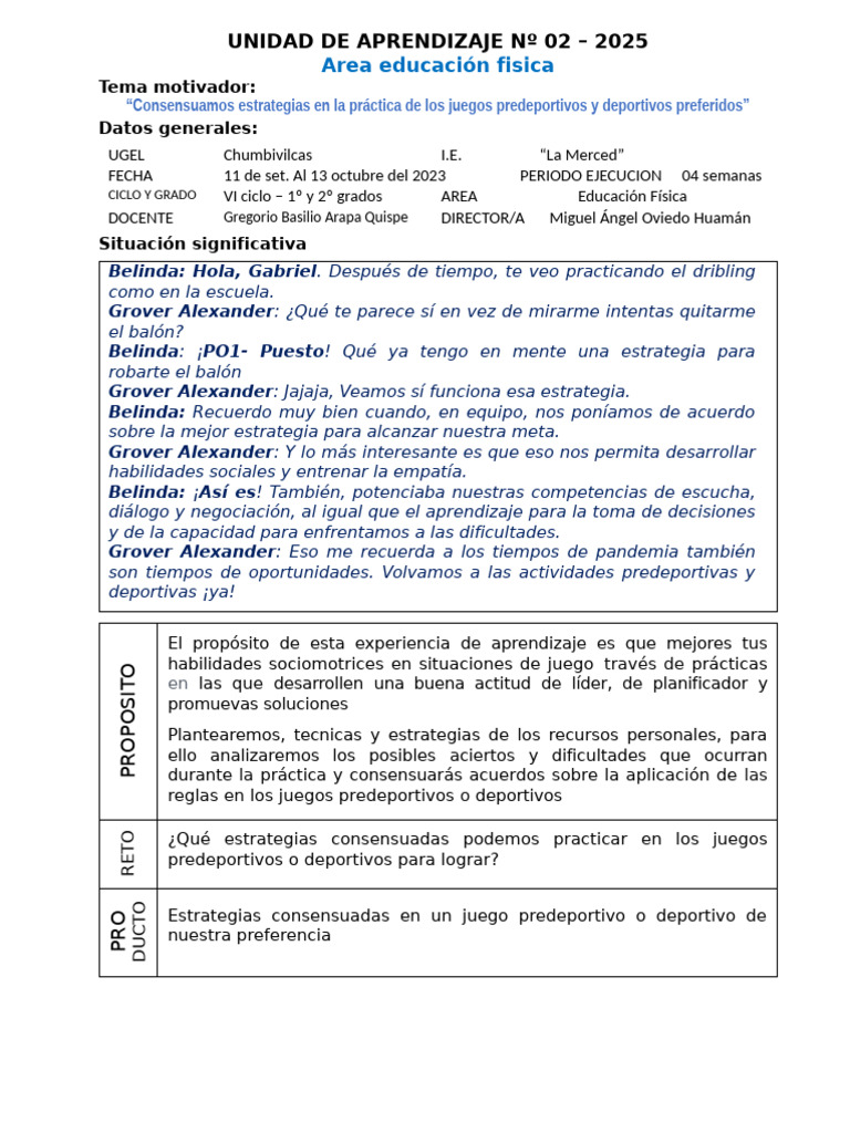 Unidad de Aprendizaje #02 | PDF | Aprendizaje | Las emociones