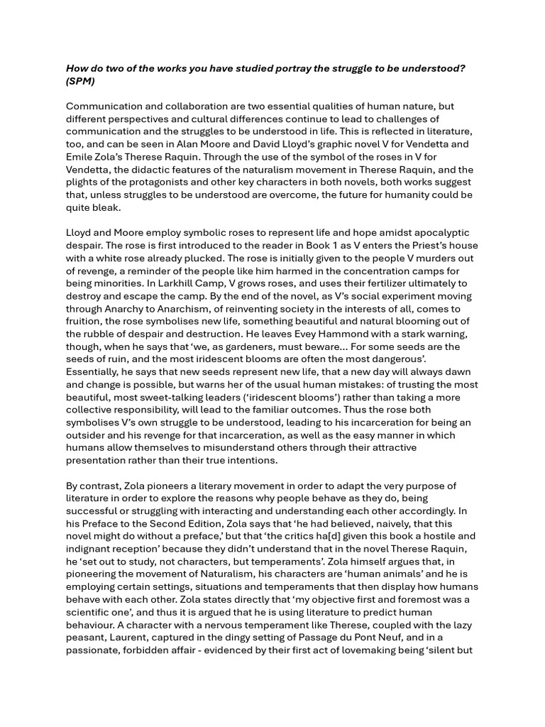 Struggle To Be Understood SPM StudyIB (2830) PDF