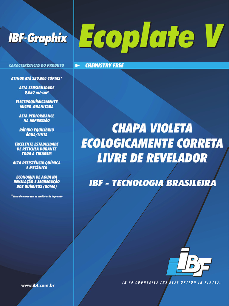 Chapa Violeta Ecoplate V: Alta Performance | PDF