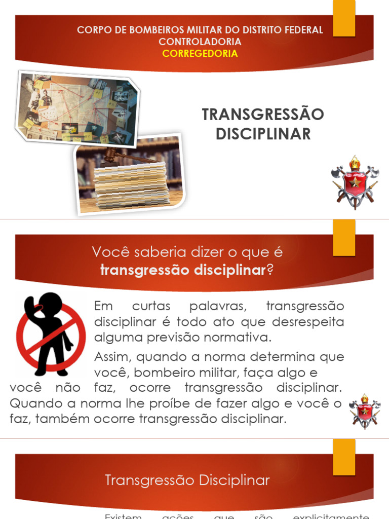 Transgressões Disciplinares no CBMDF | PDF | Assédio sexual | Moralidade