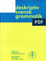 Svensk Deskriptiv Grammatik