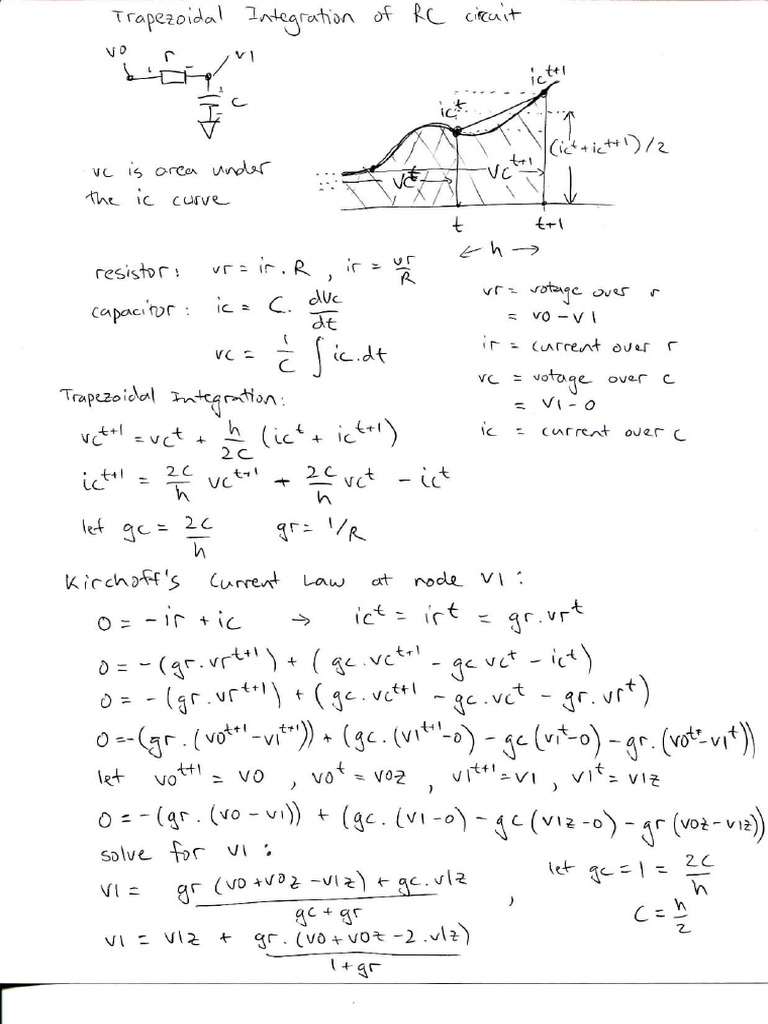 Trapezoidal Integration RC | PDF