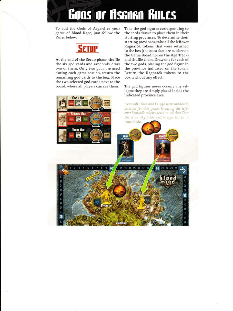 Blood Rage: Gods of Asgard Rules | PDF | Card Games | Playing Cards