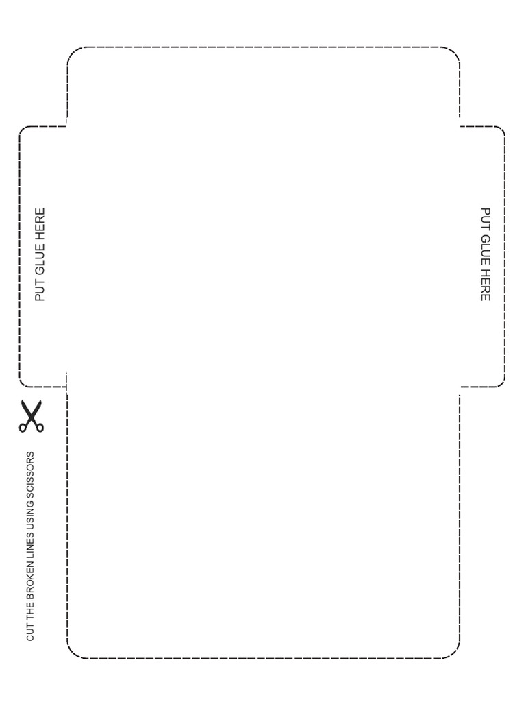 Yellow Simple Cute Ready To Cut Envelope Document (A4) | PDF