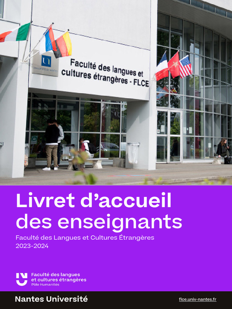 Guide d'accueil des enseignants FLCE 2023-2024 | PDF
