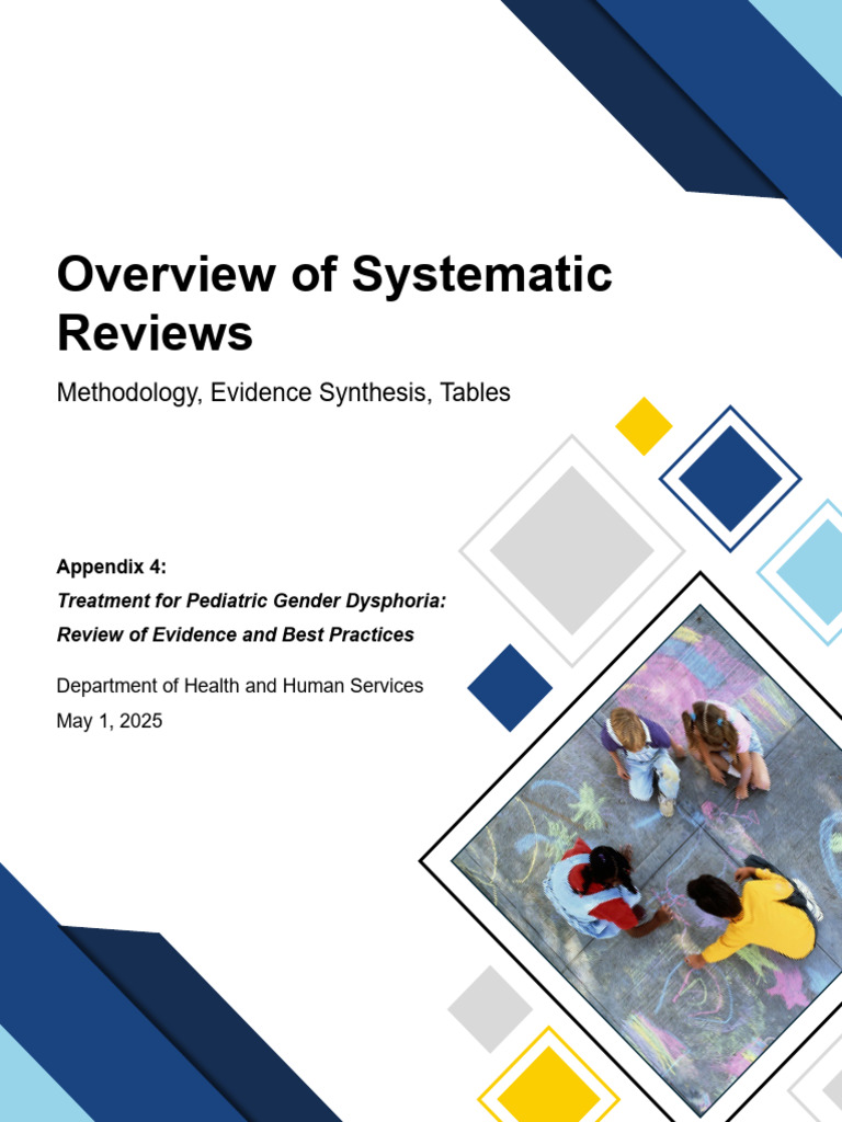 Gender Dysphoria Report Appendix | PDF | Systematic Review | Transgender