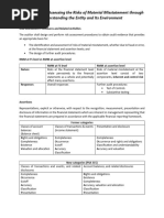 Financial Statement vs Assertion Level Risks | PDF | Audit | Risk