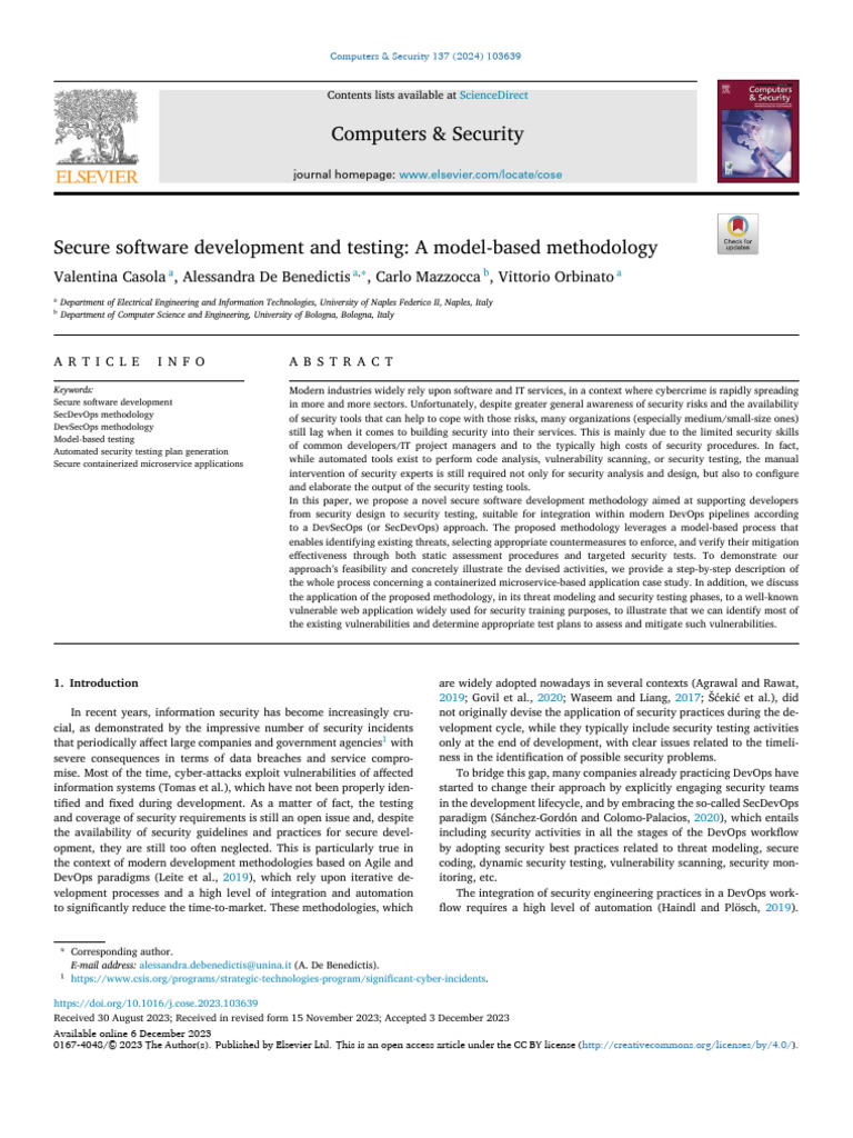 Model-Based Secure Software Development | PDF | Virtual Machine | Cloud ...
