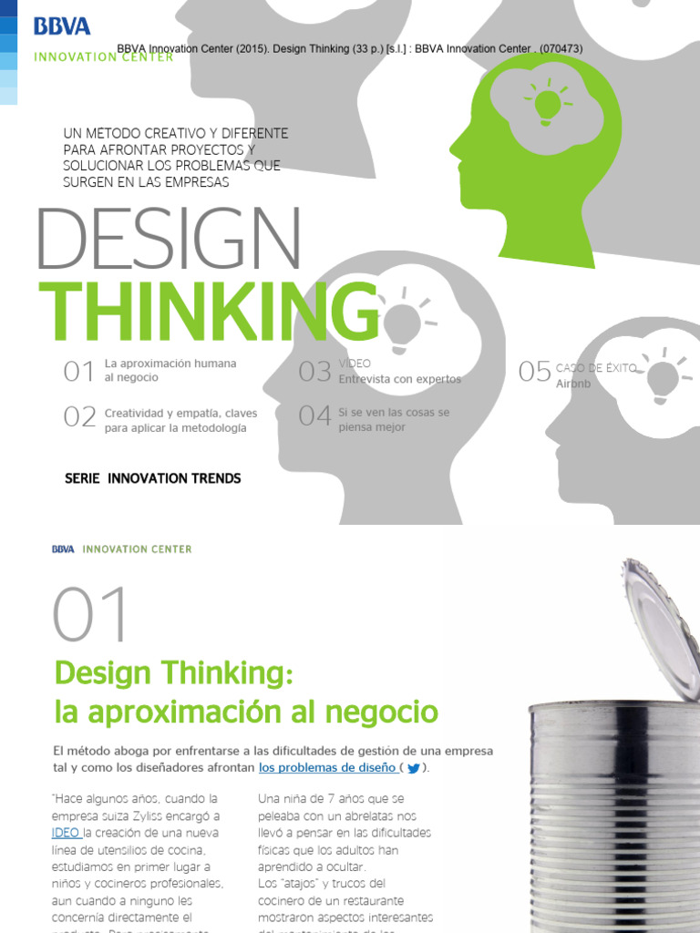 Design Thinking en Negocios: Claves y Métodos | PDF | El pensamiento de ...